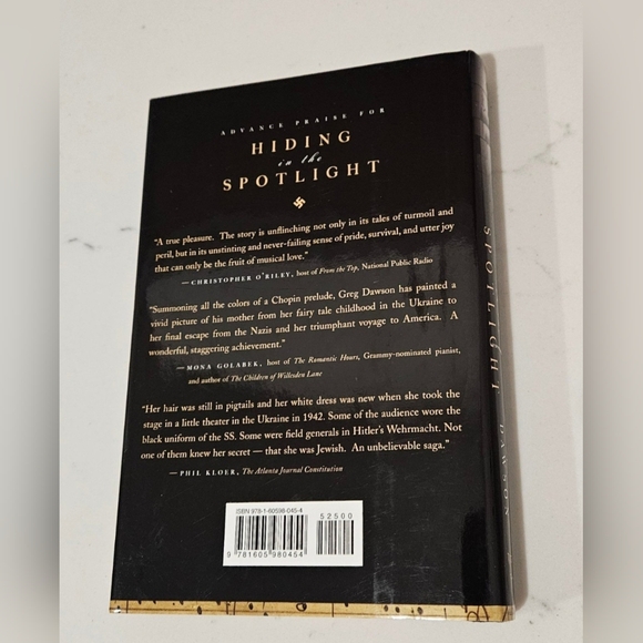 Hiding In The Spotlight A Musical Prodigy's Story Of Survival Hardcover Book - Picture 2 of 8